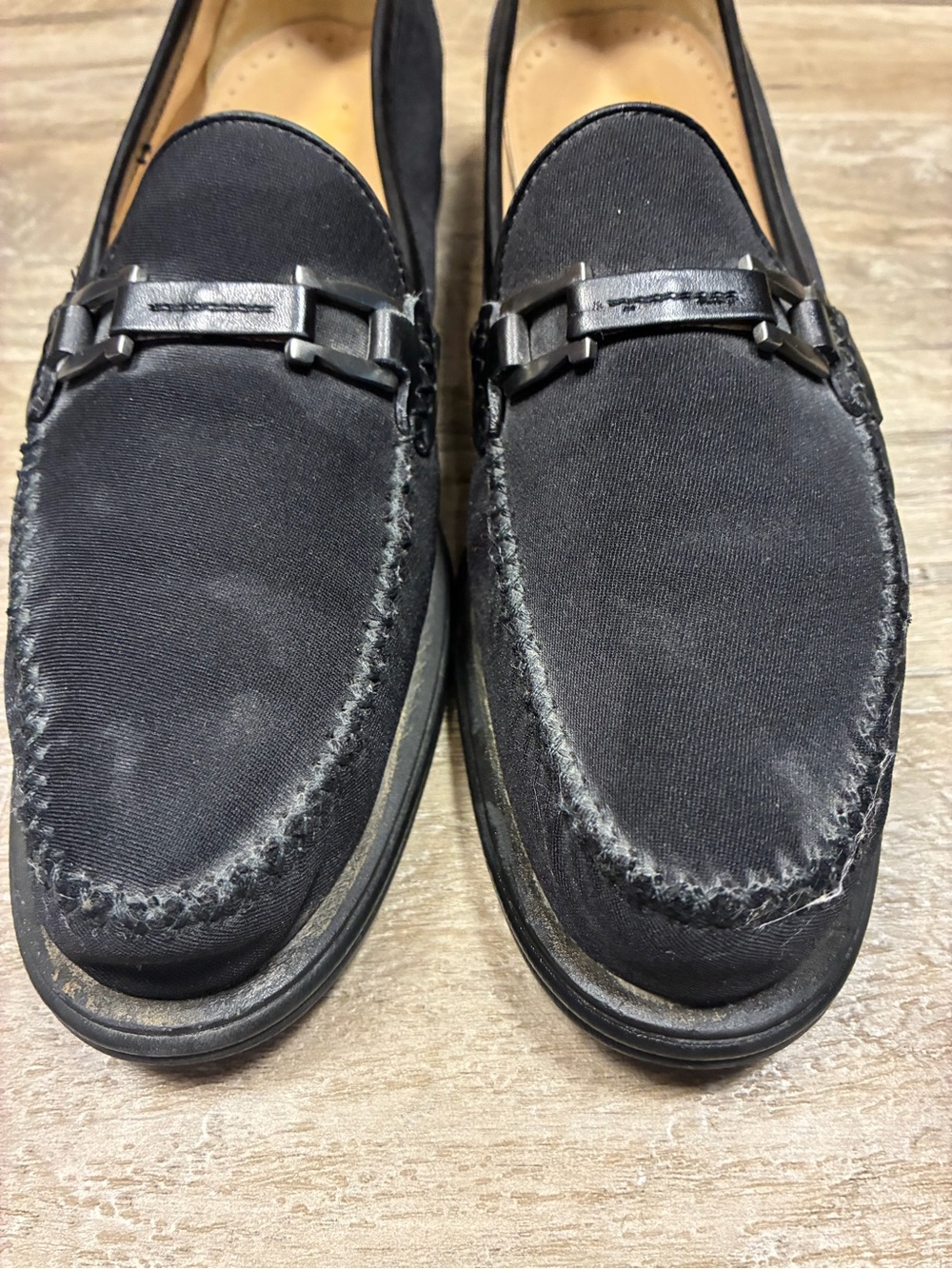 Salvatore Ferragamo Sport VTG Leather Canvas Loafers - Picture 10 of 12
